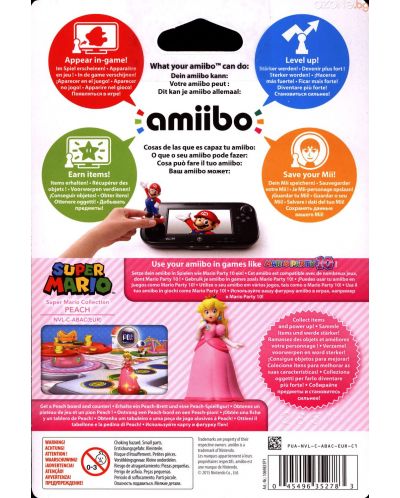 Nintendo Amiibo фигура - Peach [Super Mario Колекция] (Wii U) - 7